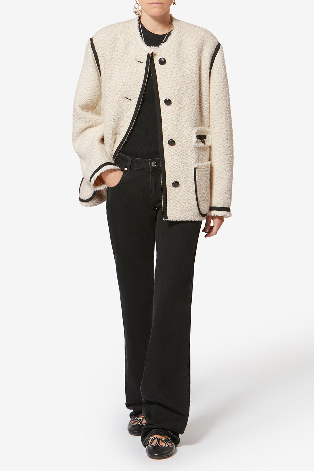 Maylin Jacket in Ecru by Isabel Marant - Anita Hass