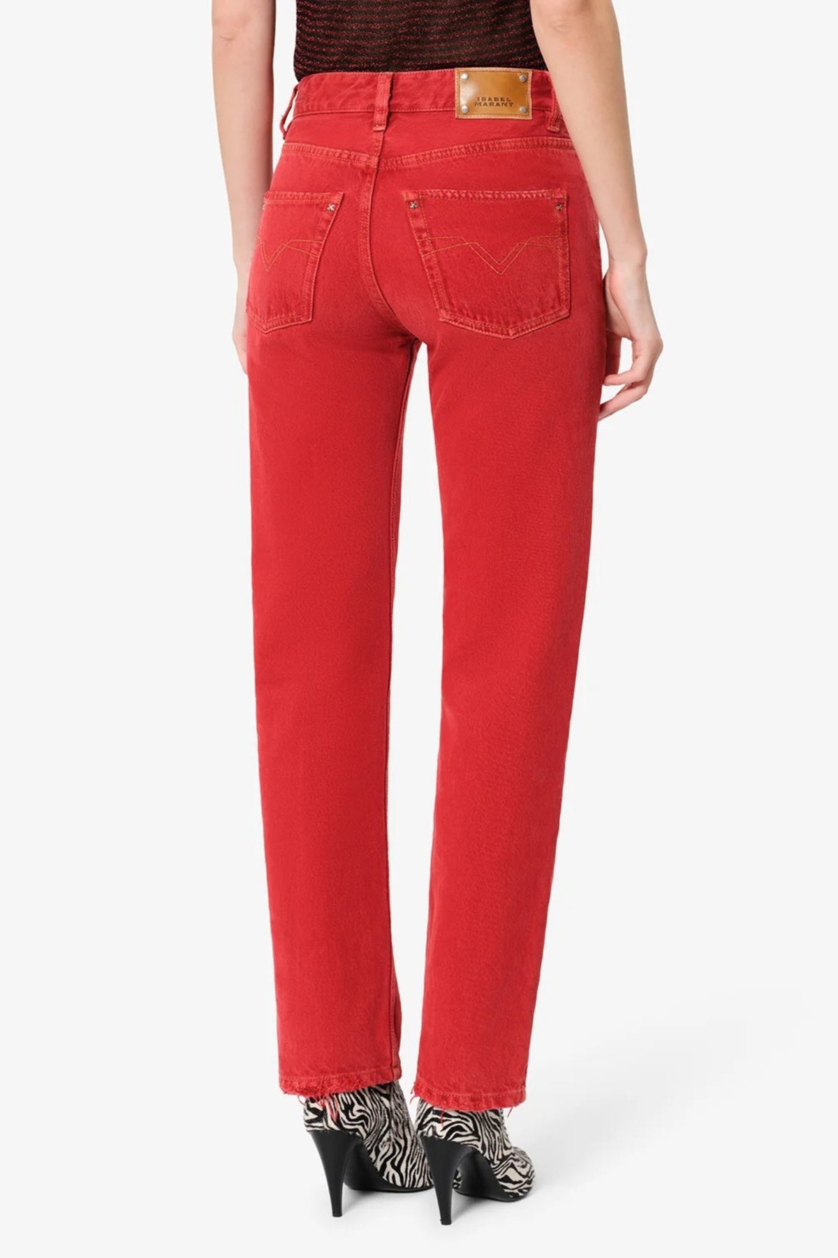 Jeans Daya in Rot Isabel Marant
