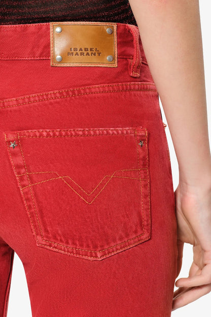 Jeans Daya in Rot Isabel Marant