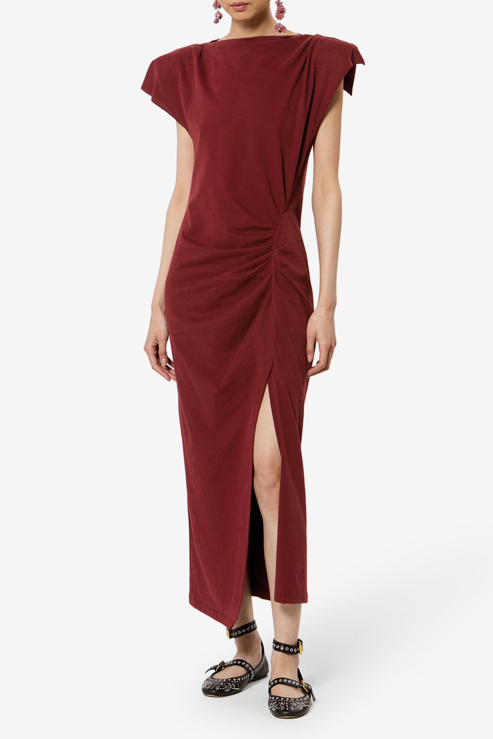 Kleid Nadela in Dark Burgundy Isabel Marant