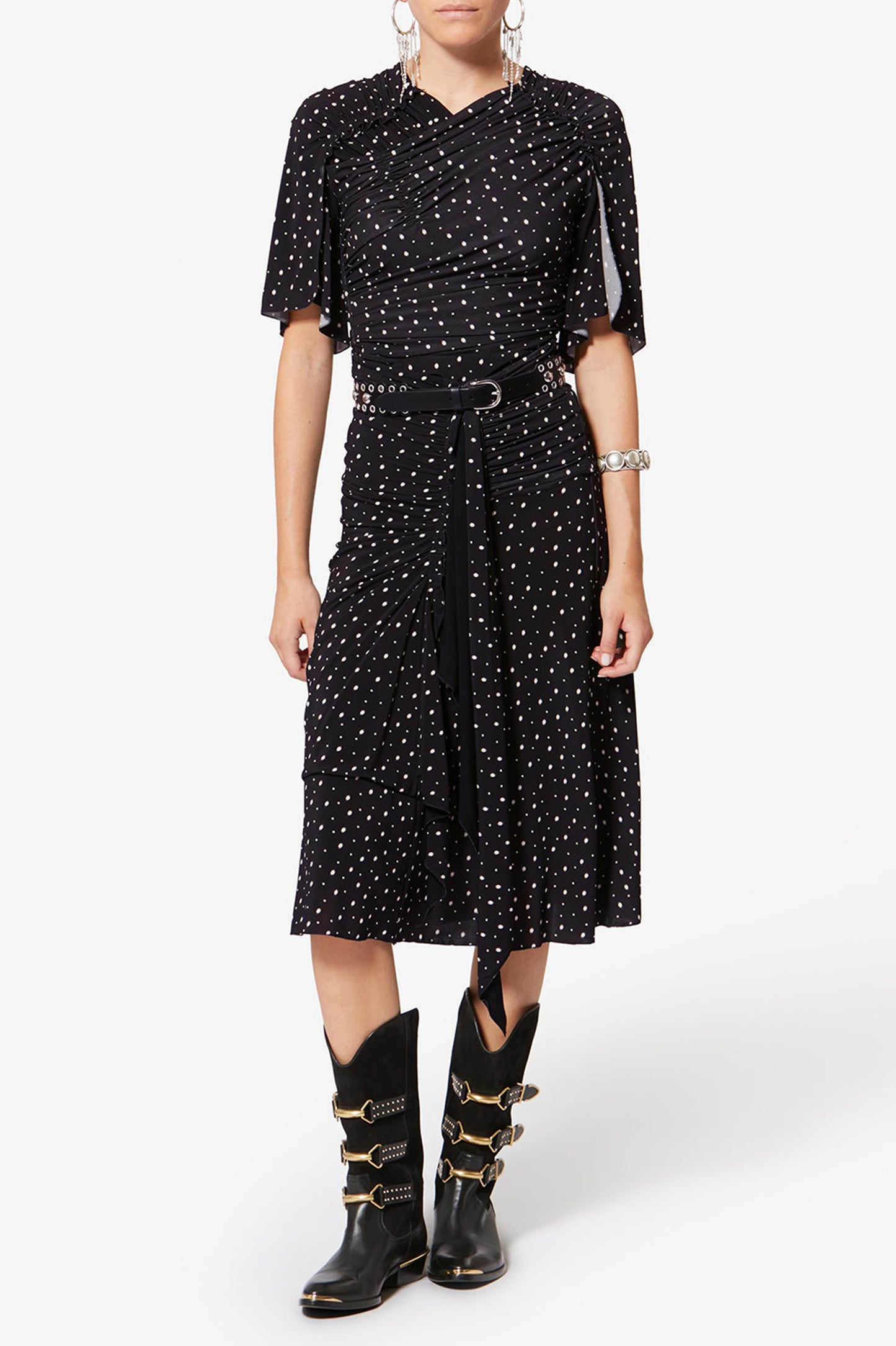 Isabel Marant 品牌 Garla 系列黑色/米色 T 恤——Anita Hass