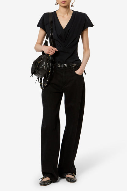 T-Shirt Nadrine in Schwarz Isabel Marant