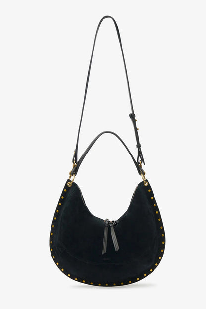 Tasche Oskan Hobo Soft L in Suede Schwarz Isabel Marant