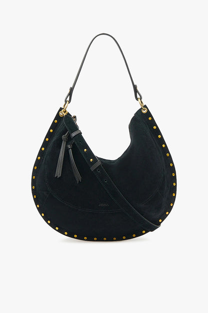 Tasche Oskan Hobo Soft L in Suede Schwarz Isabel Marant