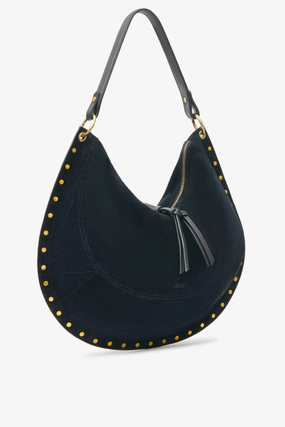Tasche Oskan Hobo Soft L in Suede Schwarz Isabel Marant