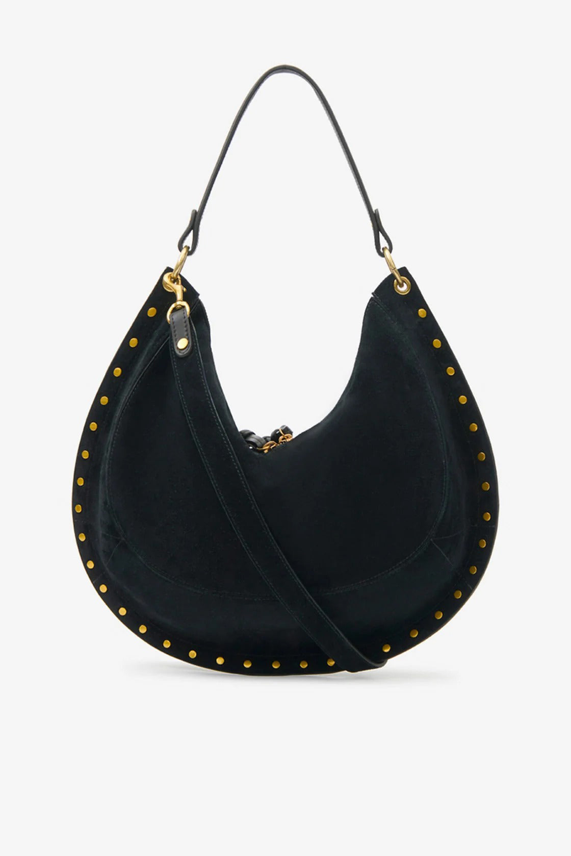 Tasche Oskan Hobo Soft L in Suede Schwarz Isabel Marant