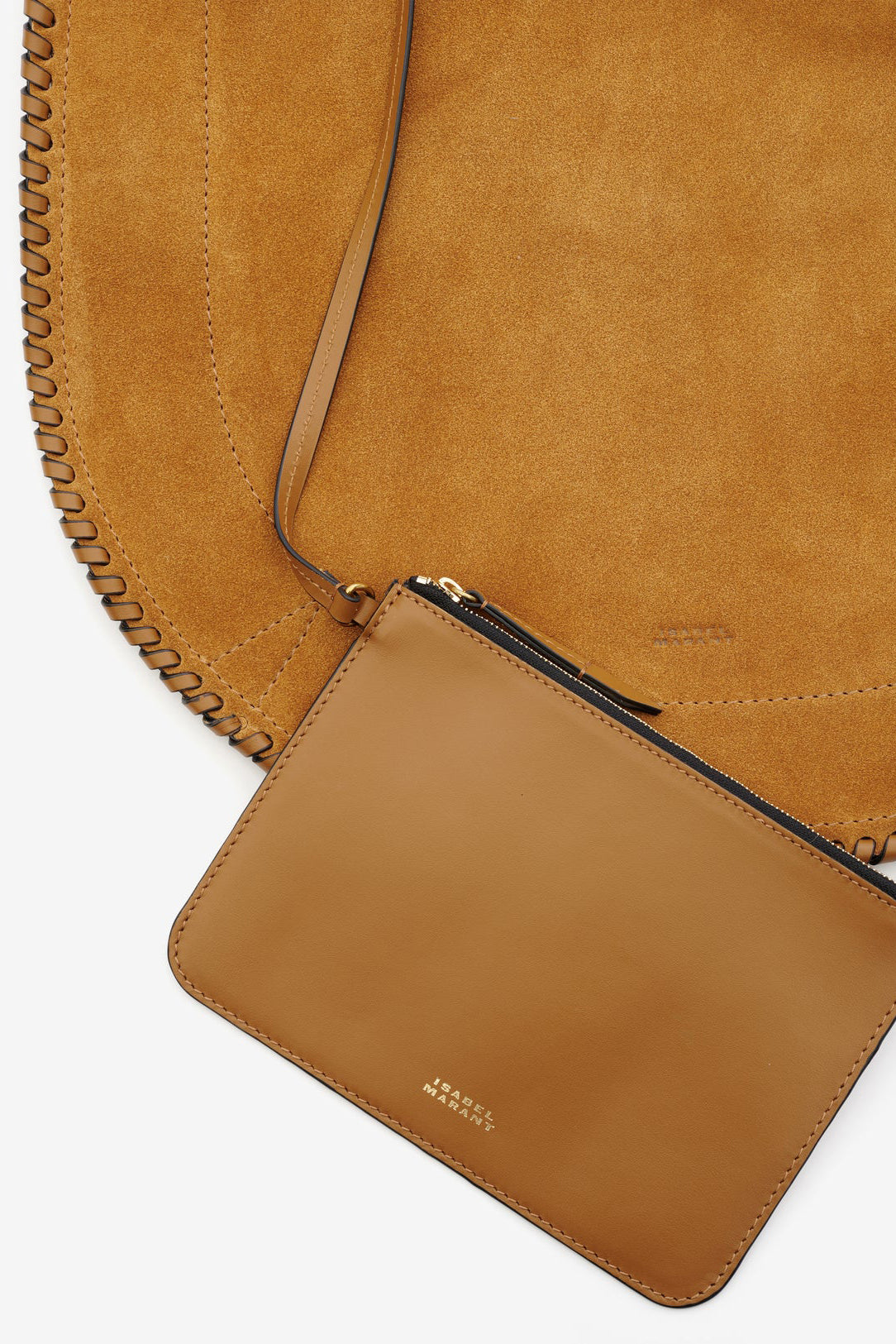 Tasche Oskan Hobo Soft Suede in Cognac Isabel Marant