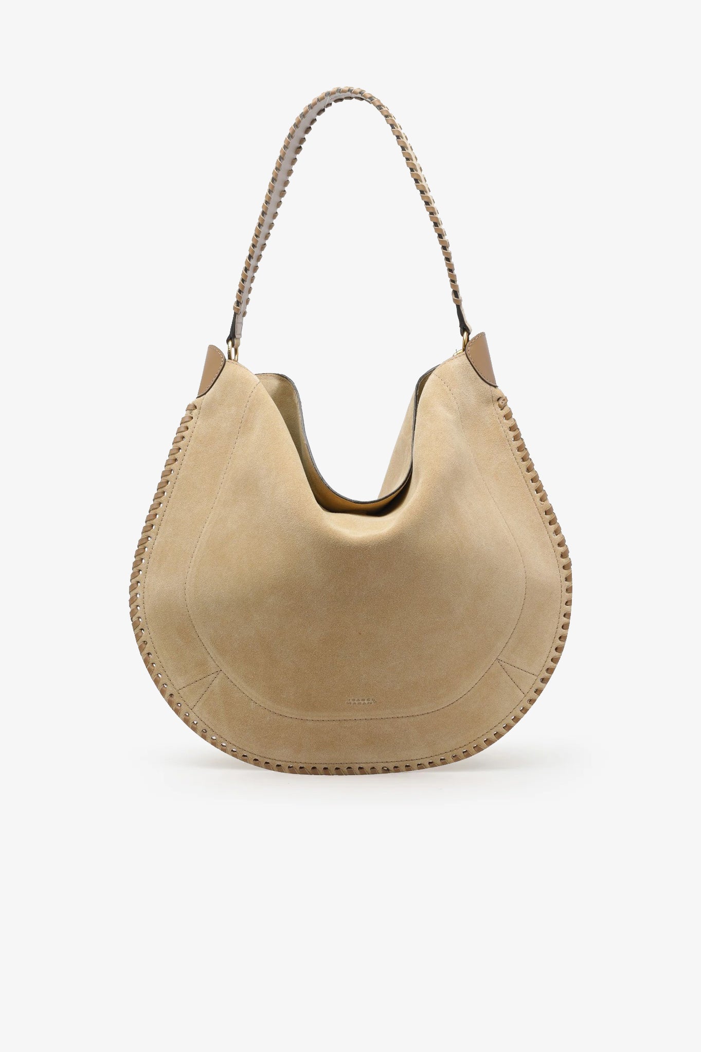 Oskan Hobo Soft Suede Bag in Sand by Isabel Marant - Anita Hass