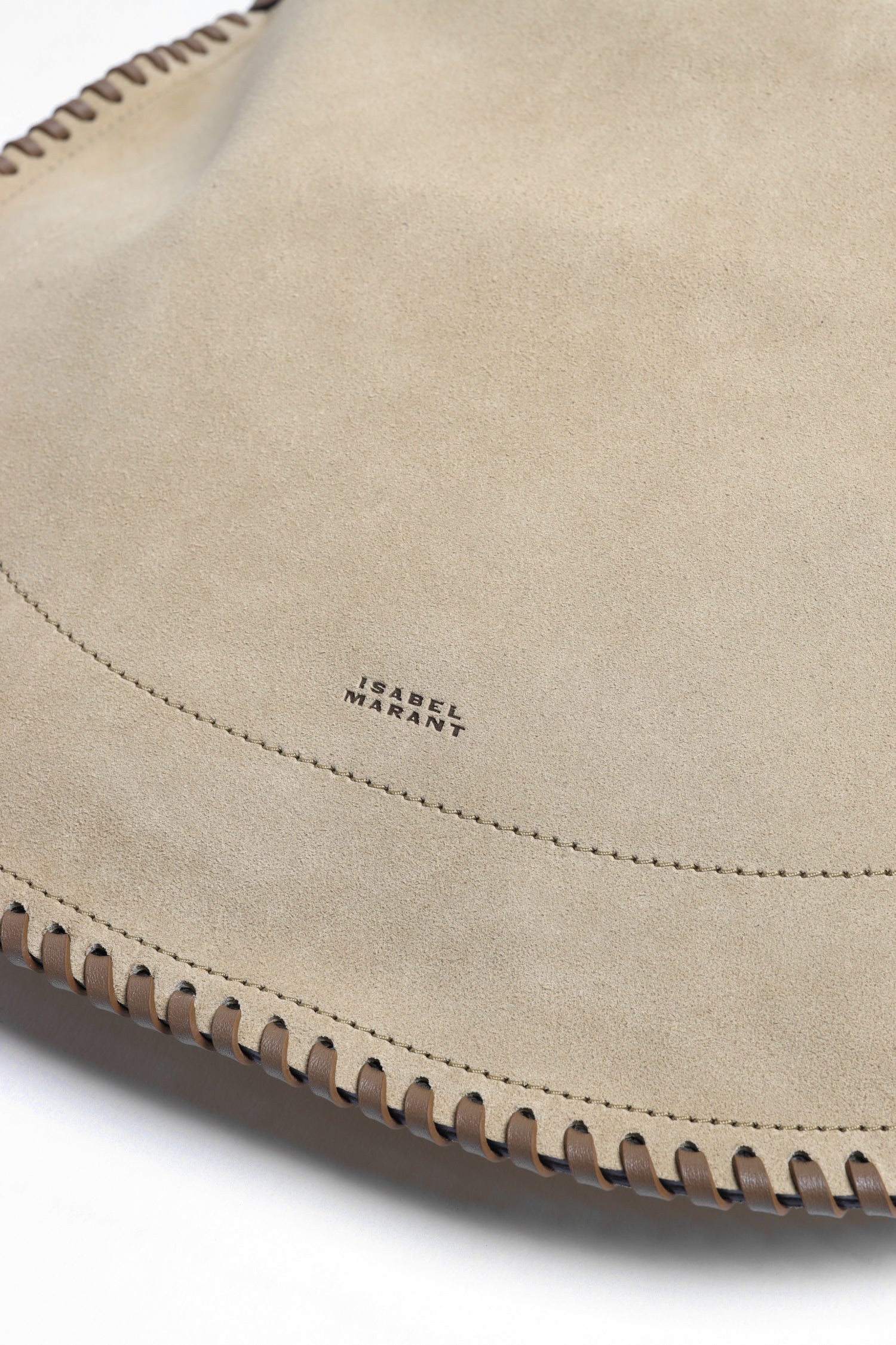 Oskan Hobo Soft Suede Bag in Sand by Isabel Marant - Anita Hass