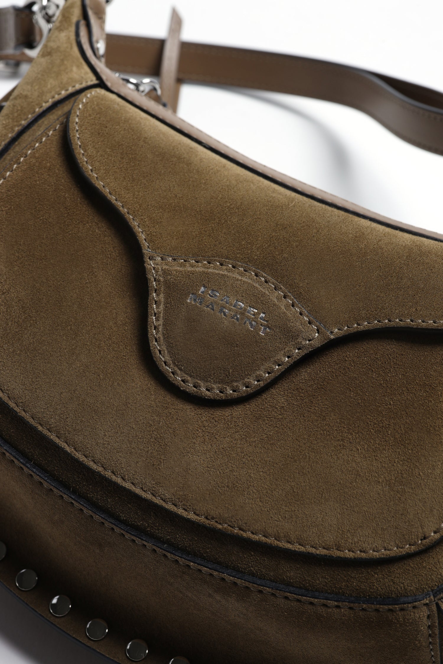 Tasche Oskan Moon Pocket in Taupe Isabel Marant