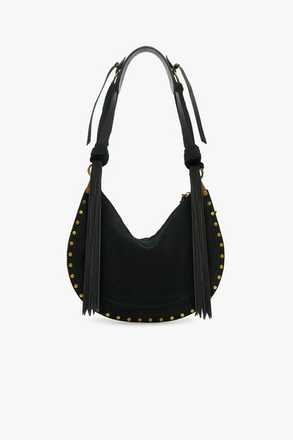Borsa Oskan Soft Zip in pelle scamosciata nera Isabel Marant - Anita Hass