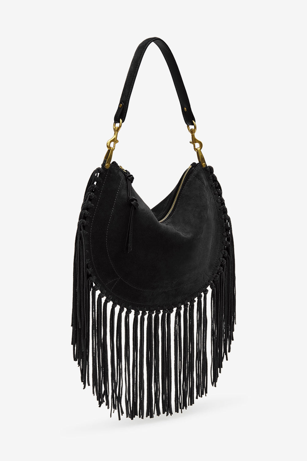 Tasche Oskan Fringes in Schwarz Isabel Marant