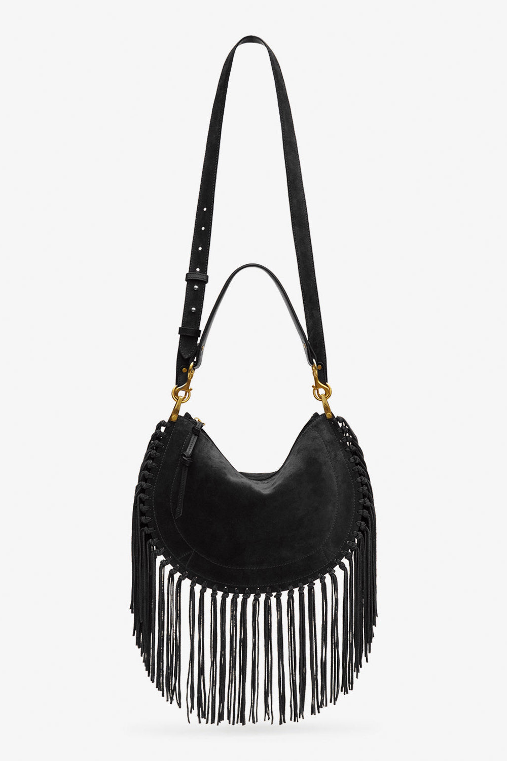Tasche Oskan Fringes in Schwarz Isabel Marant