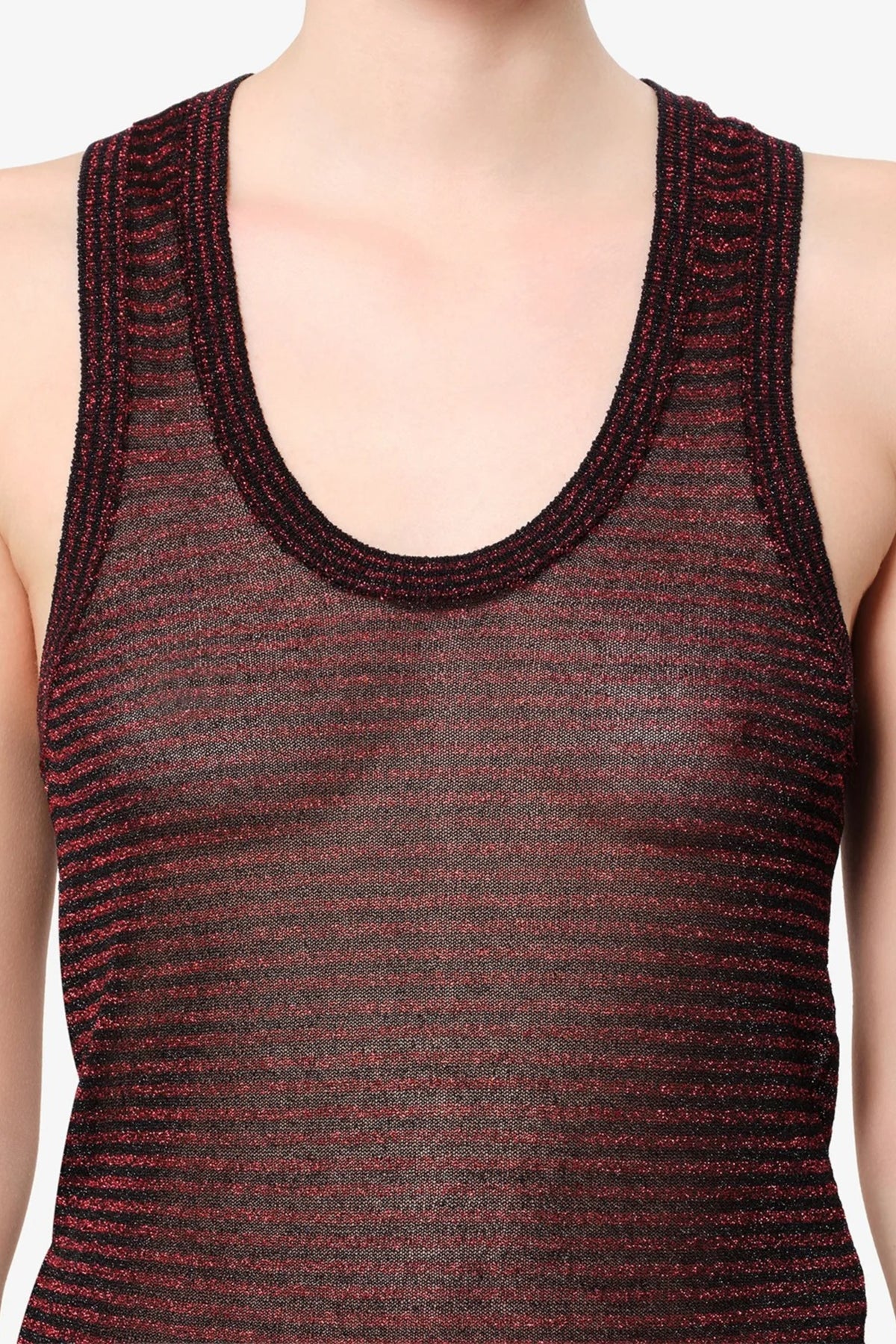 Top Cevara in Schwarz/Rot Isabel Marant