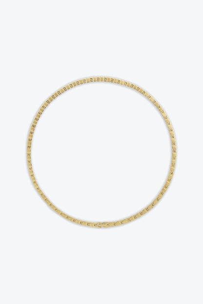 "The New Slot" Necklace by GoldIVI Los Angeles - Anita Hass