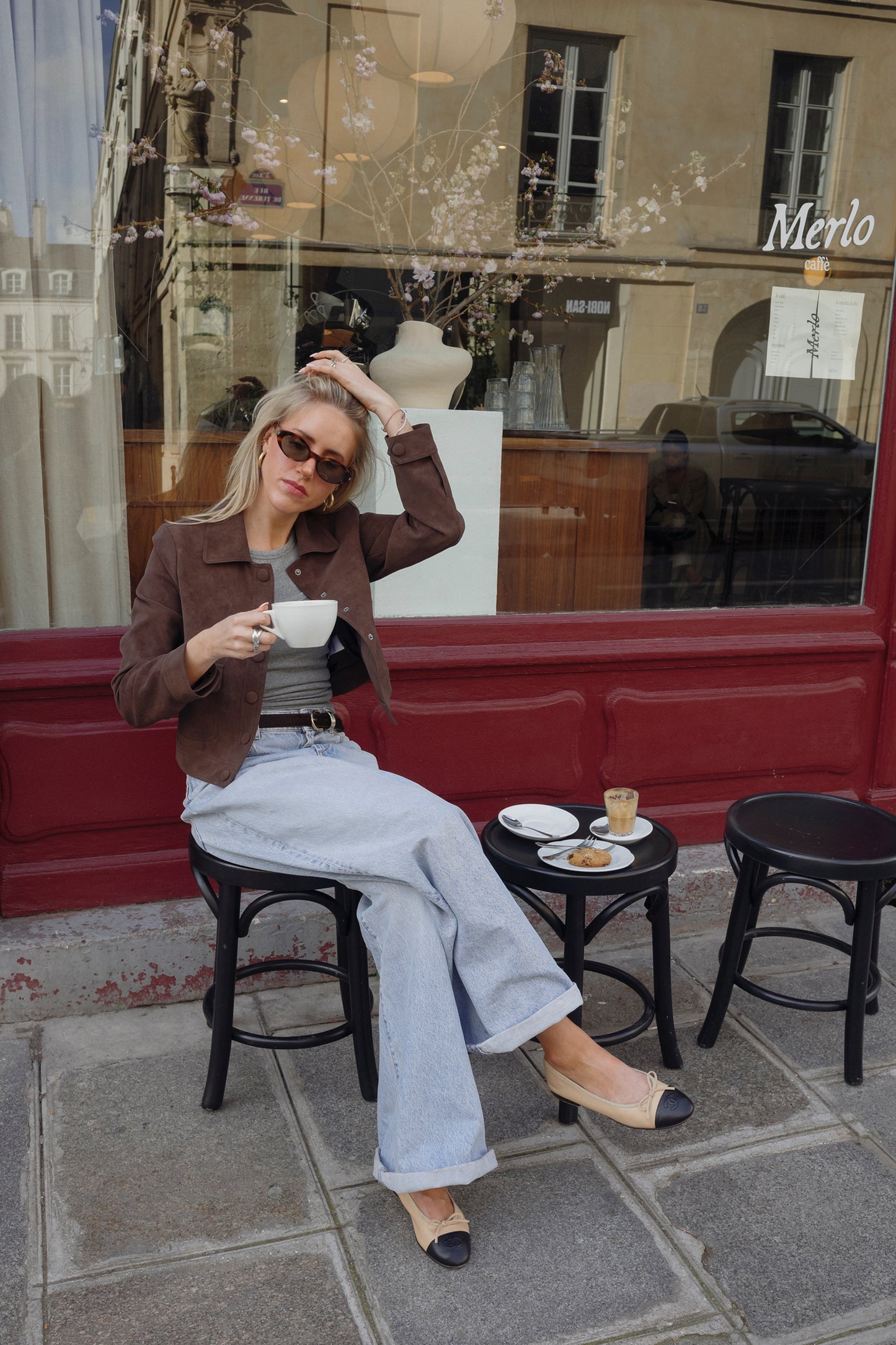 Darcie-jack in donkerbruin