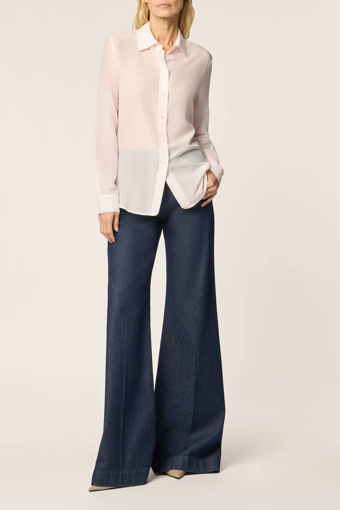 Blouse in Pale Rose by Jacob Cohën - Anita Hass