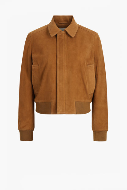 Toni Suede MustardJadia Bomber Jacket - Anita Hass