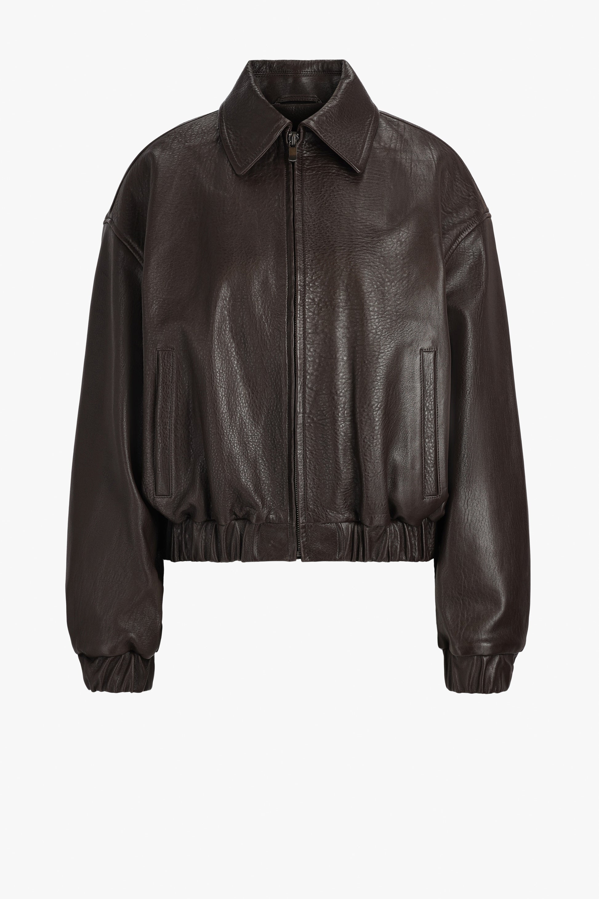 Alma Leather Jacket in Vintage Brown by Jadia - Anita Hass