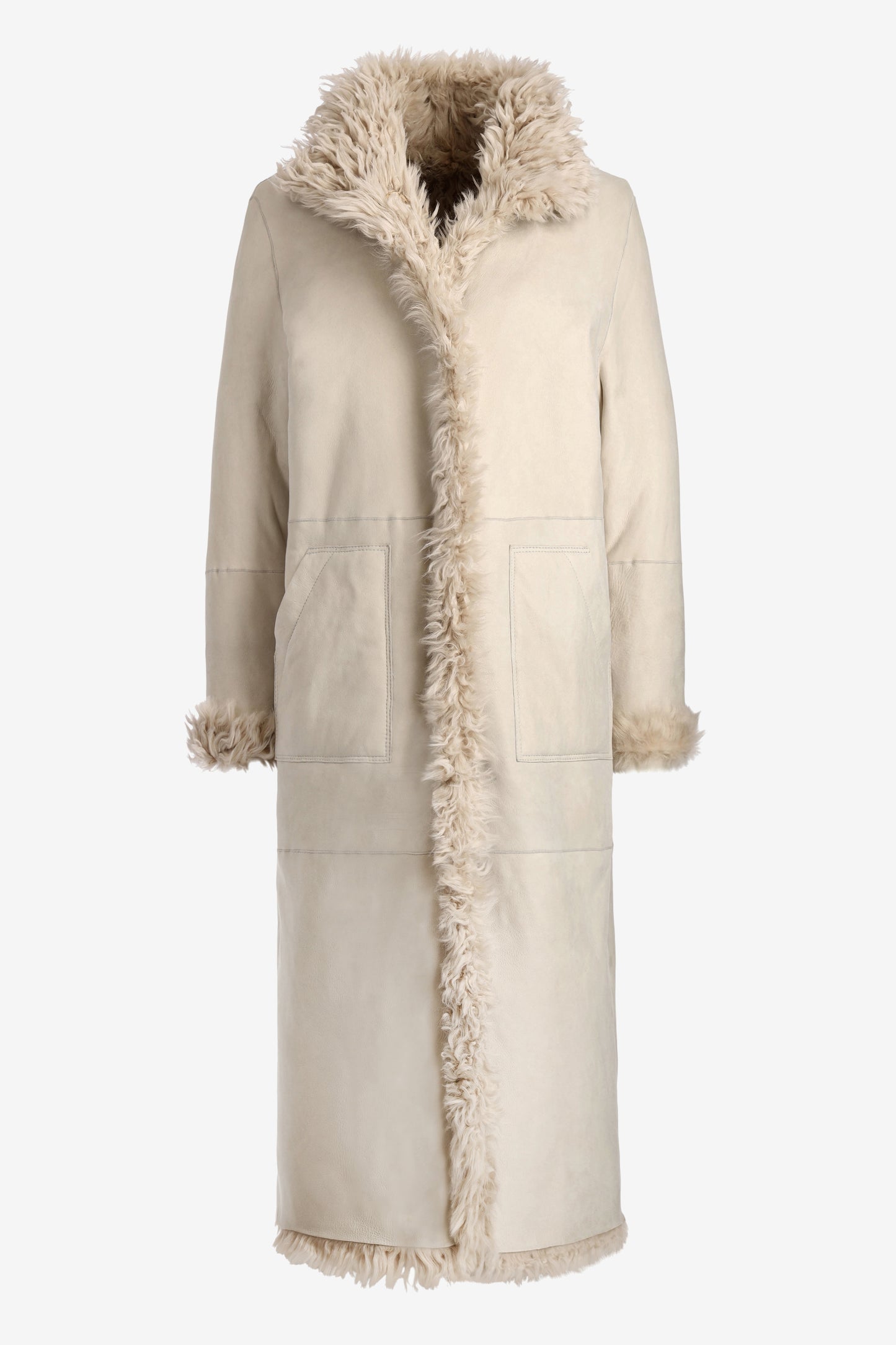 Mantel Jackie Reversible in Cream Jadia