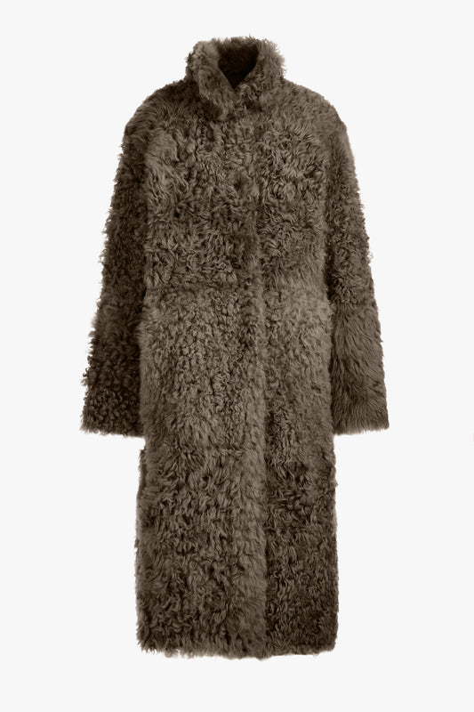 Jackie Reversible Coat in Muted Green