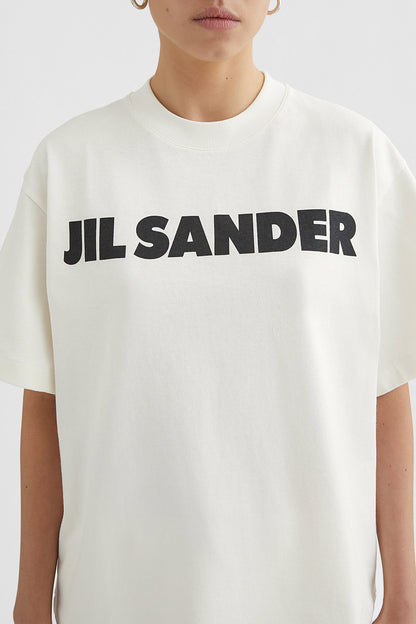 T-Shirt Logo in WeißJil Sander - Anita Hass