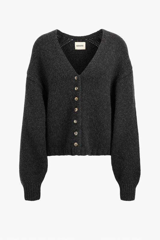 Cardigan Axel in Charcoal Khaite