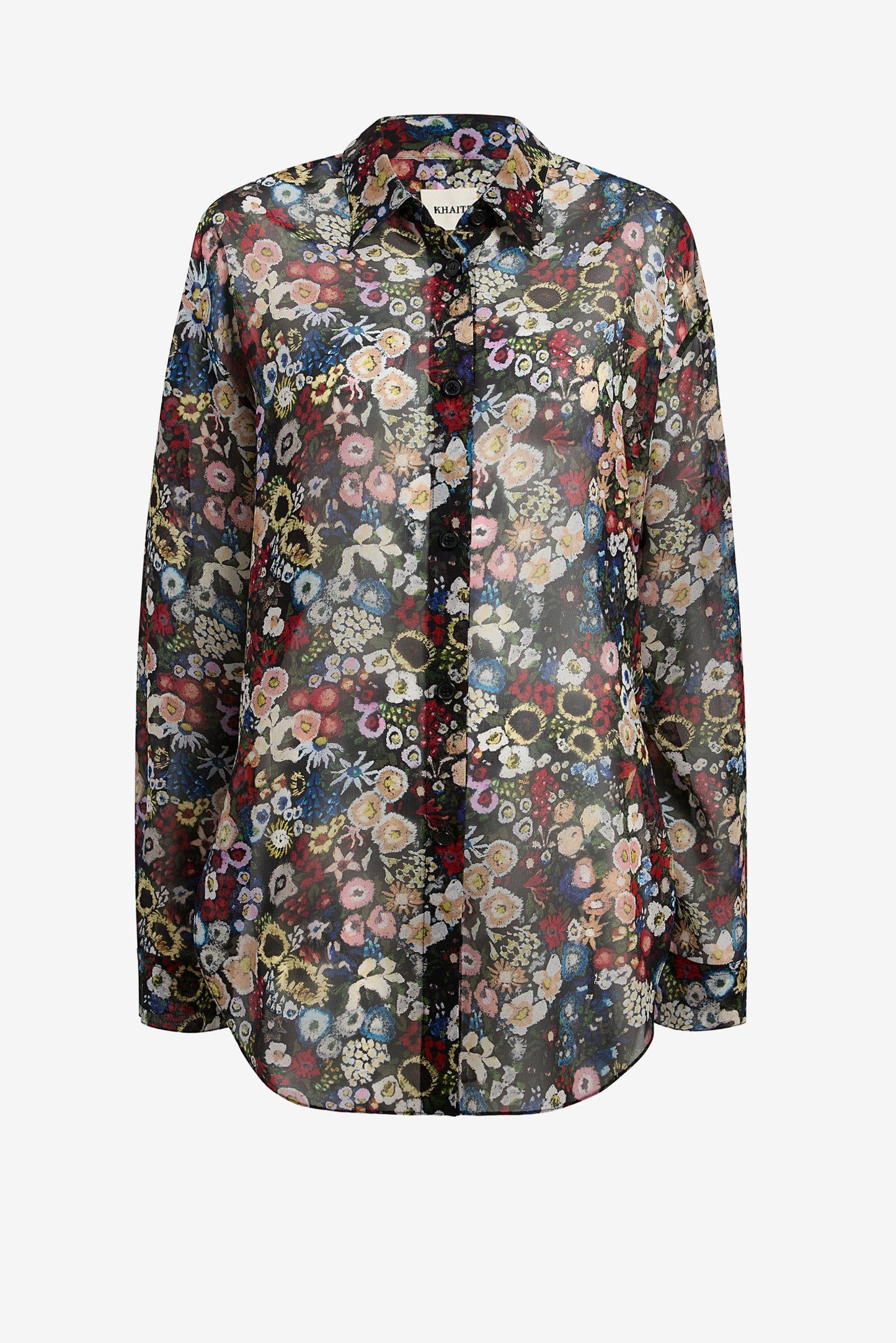 Goya Blouse in Black MultiKhaite - Anita Hass