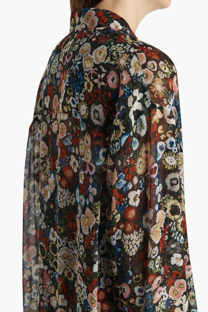 Goya Blouse in Black MultiKhaite - Anita Hass