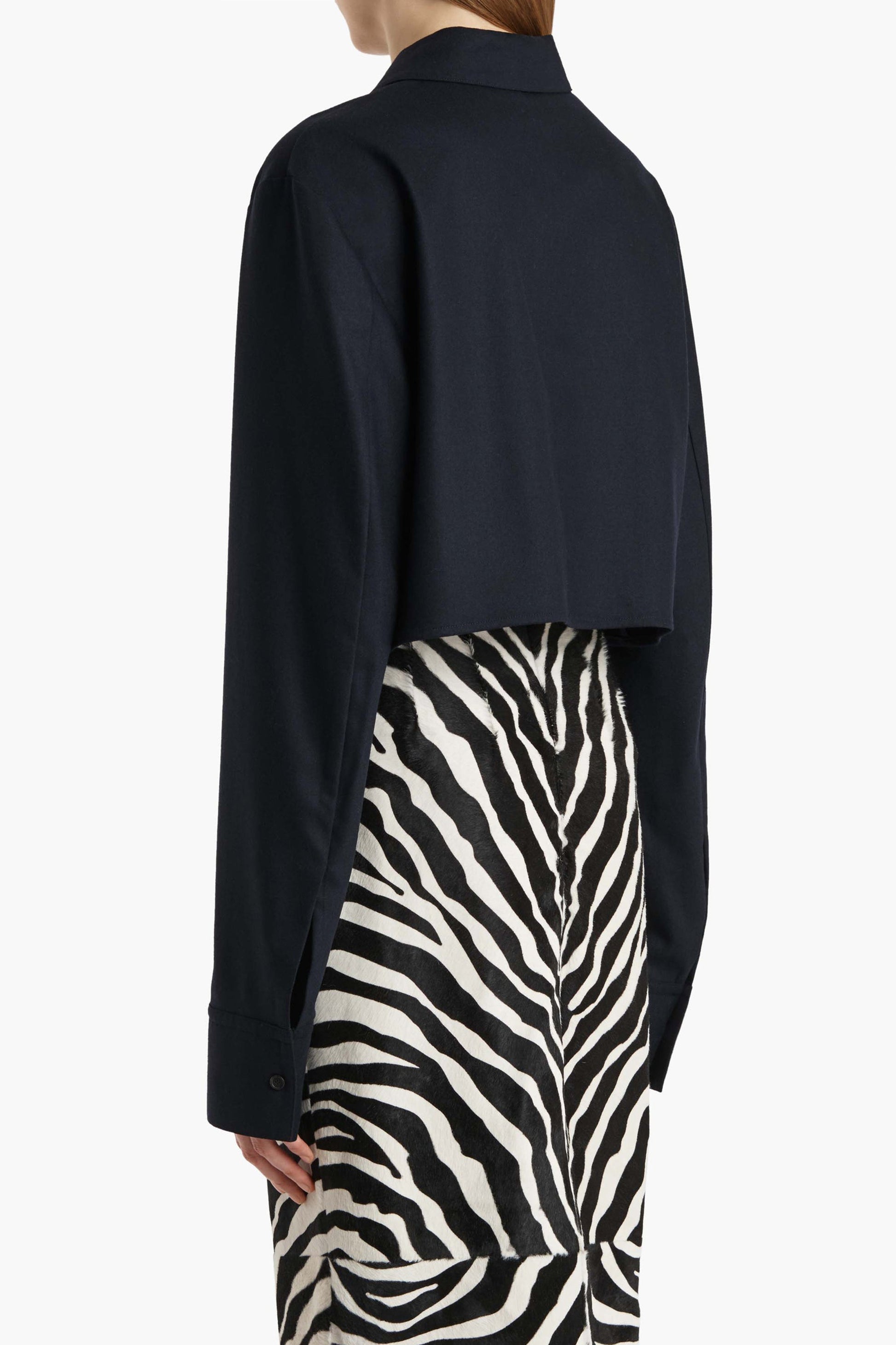 Jasen Blouse in Dark Navy by Khaite - Anita Hass