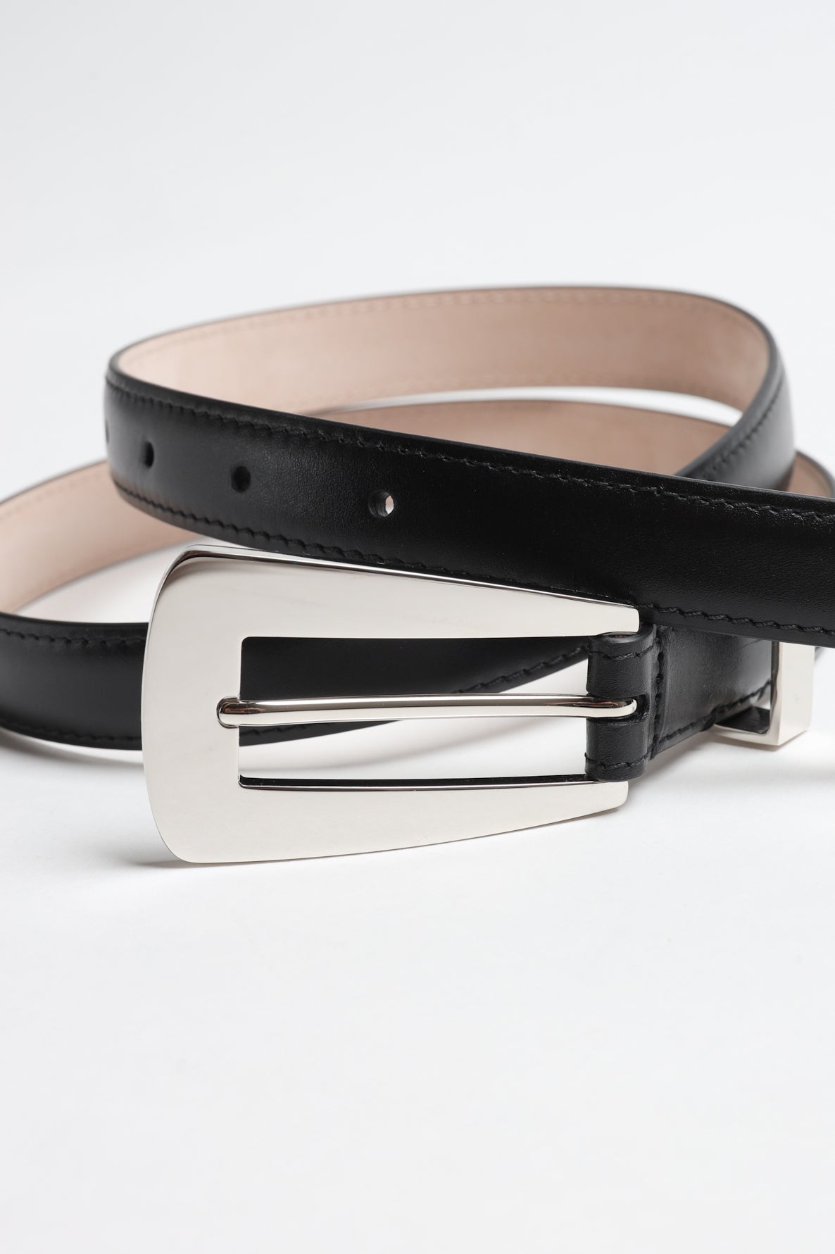 Gürtel Lucca 20 in Schwarz/Silber Khaite