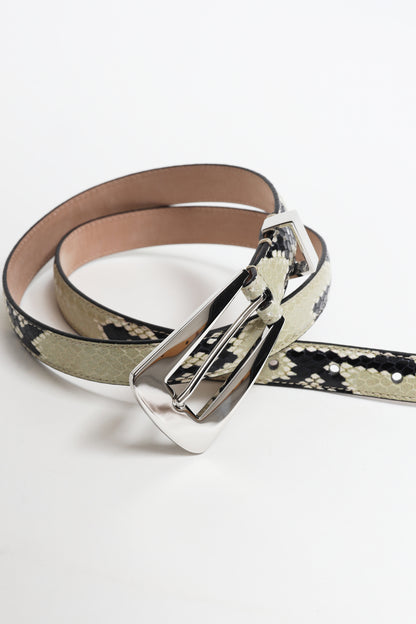 Cinturón Lucca Snake en Natural/SilverKhaite - Anita Hass