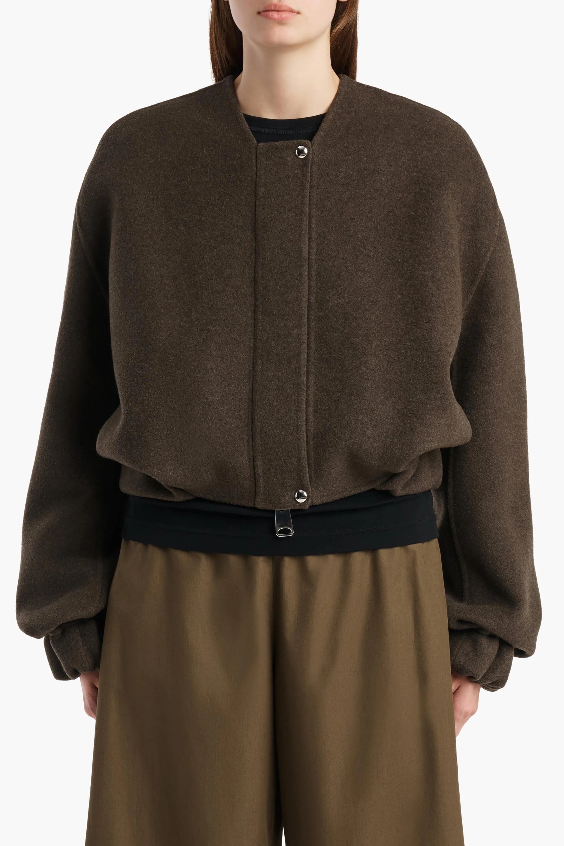 Jacke Cordan in Army Melange Khaite