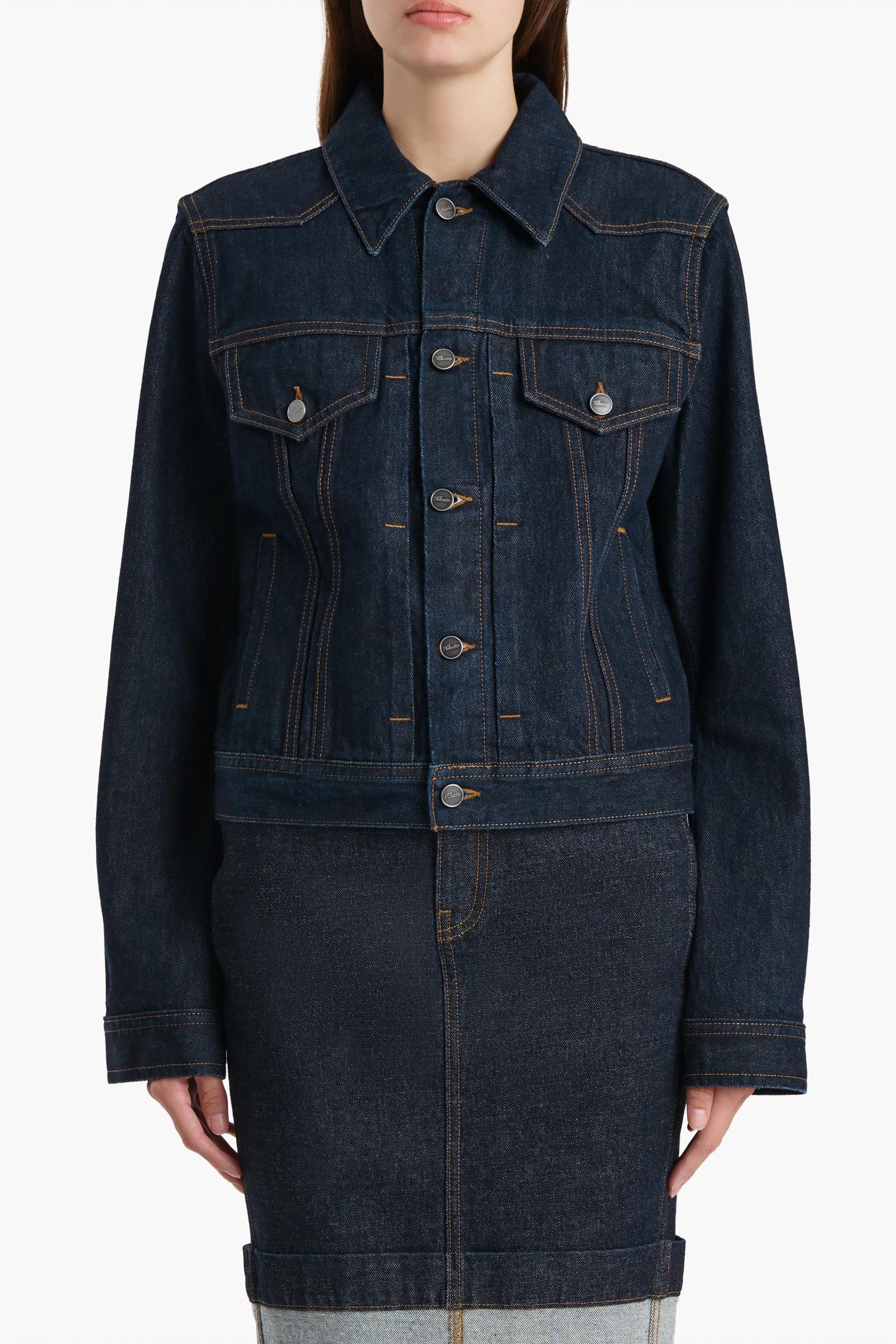 Augustine Denim Jacket in BensonKhaite - Anita Hass