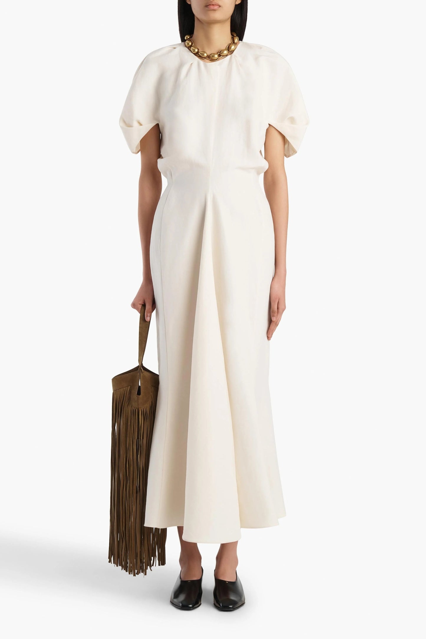 Kleid Ria in Cream Khaite