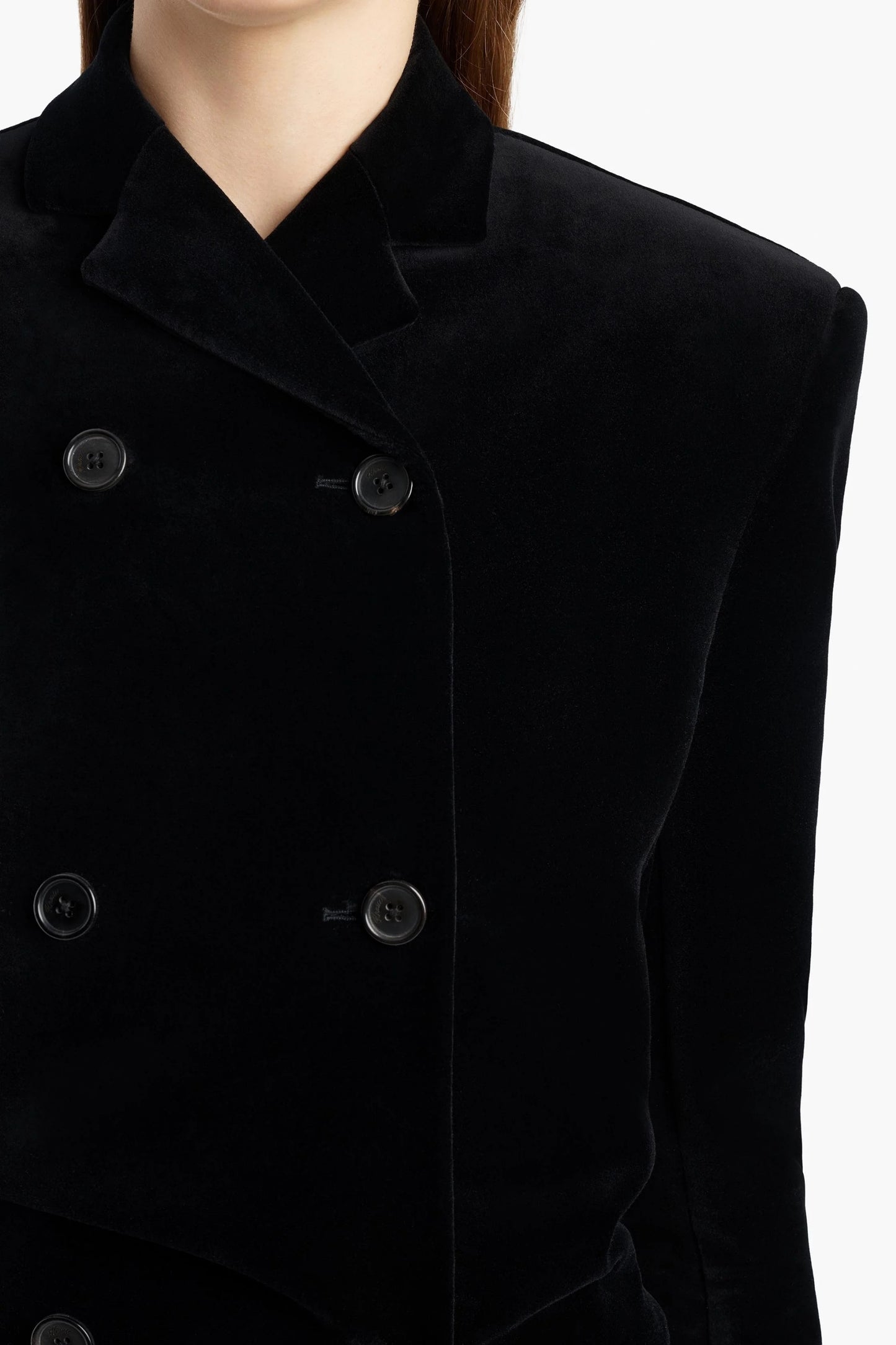 Mantel Rolon in Schwarz Khaite