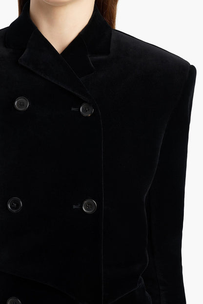 Mantel Rolon in Schwarz Khaite