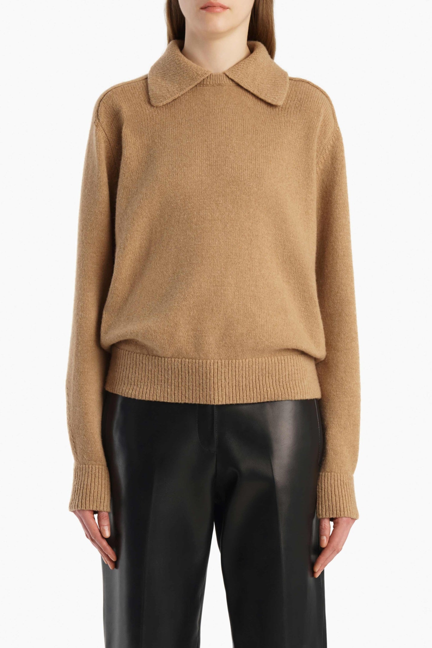 Pullover Jackson in Camel Khaite
