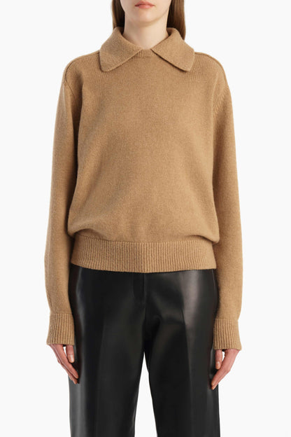Pullover Jackson in Camel Khaite