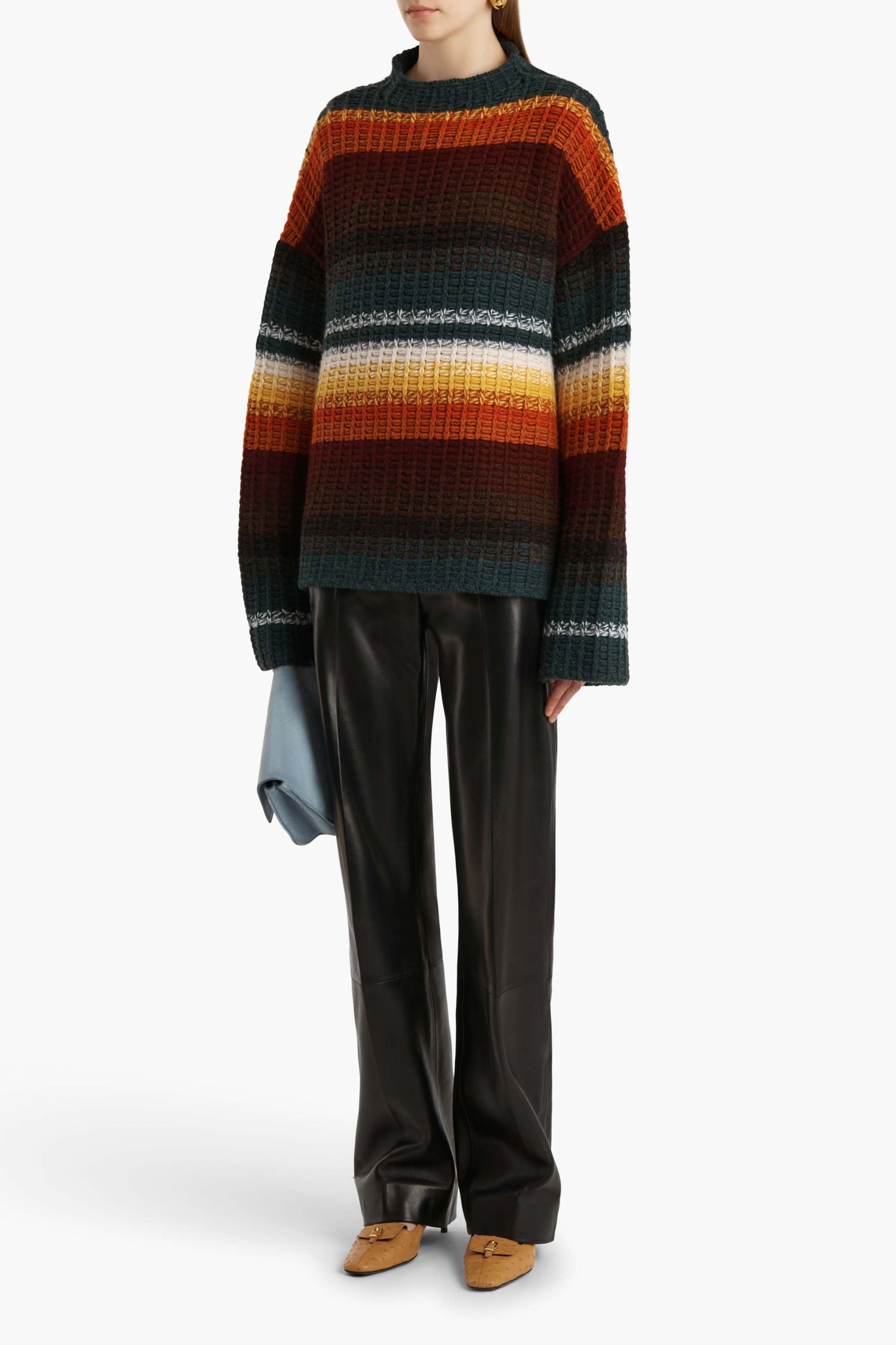 Yanis Sweater in Multi Stripes by Khaite - Anita Hass