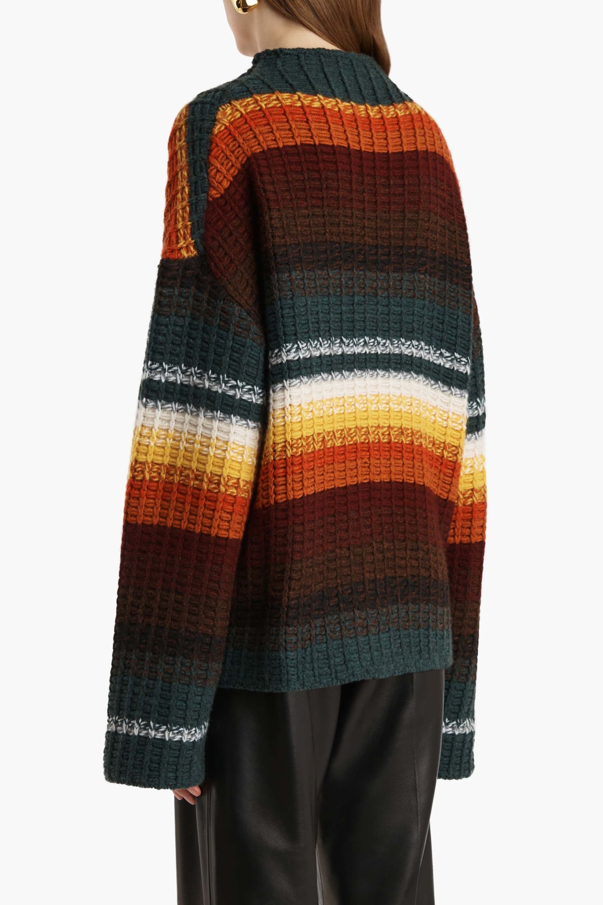Yanis Sweater in Multi Stripes by Khaite - Anita Hass