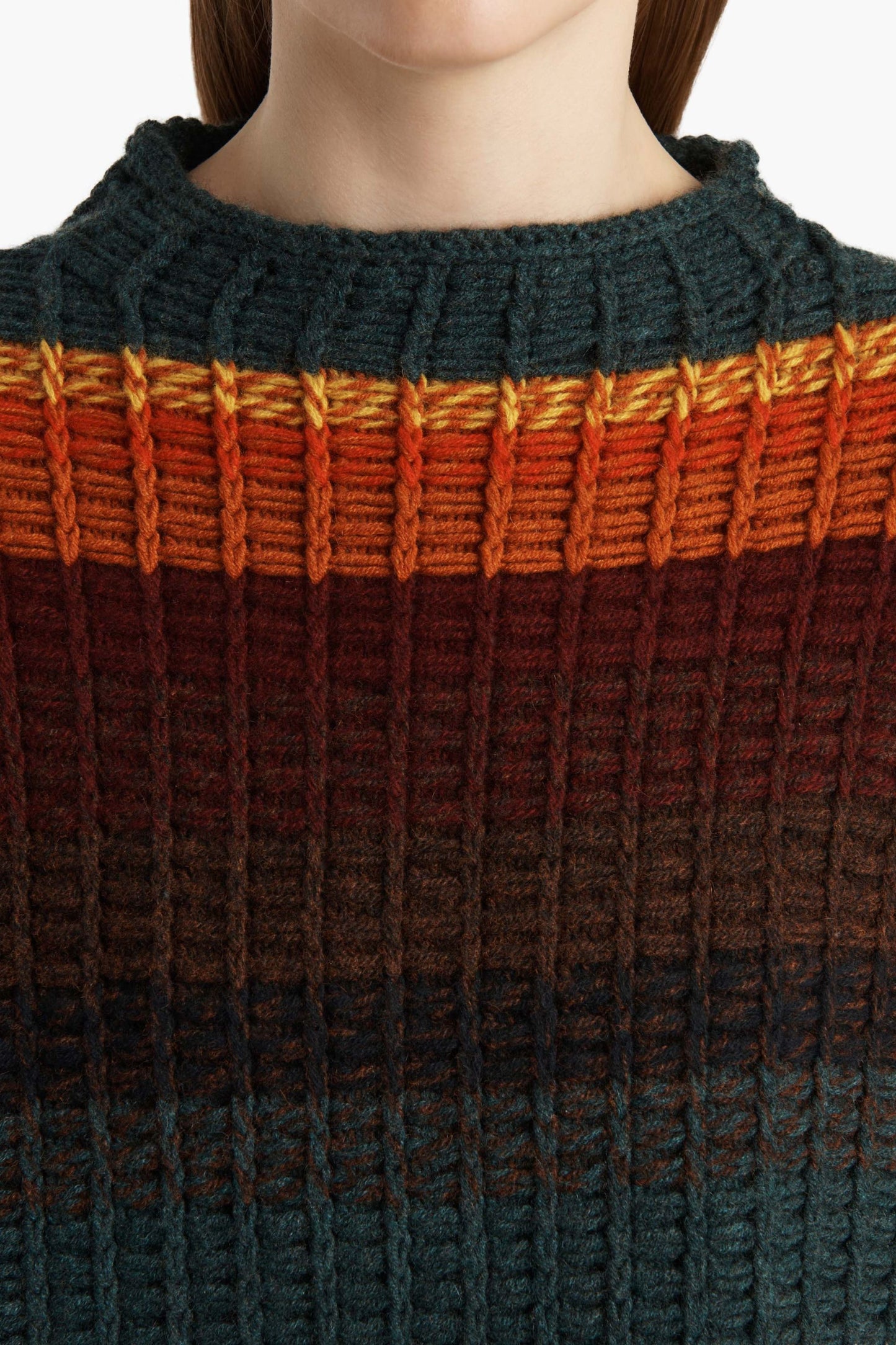 Yanis Sweater in Multi Stripes by Khaite - Anita Hass