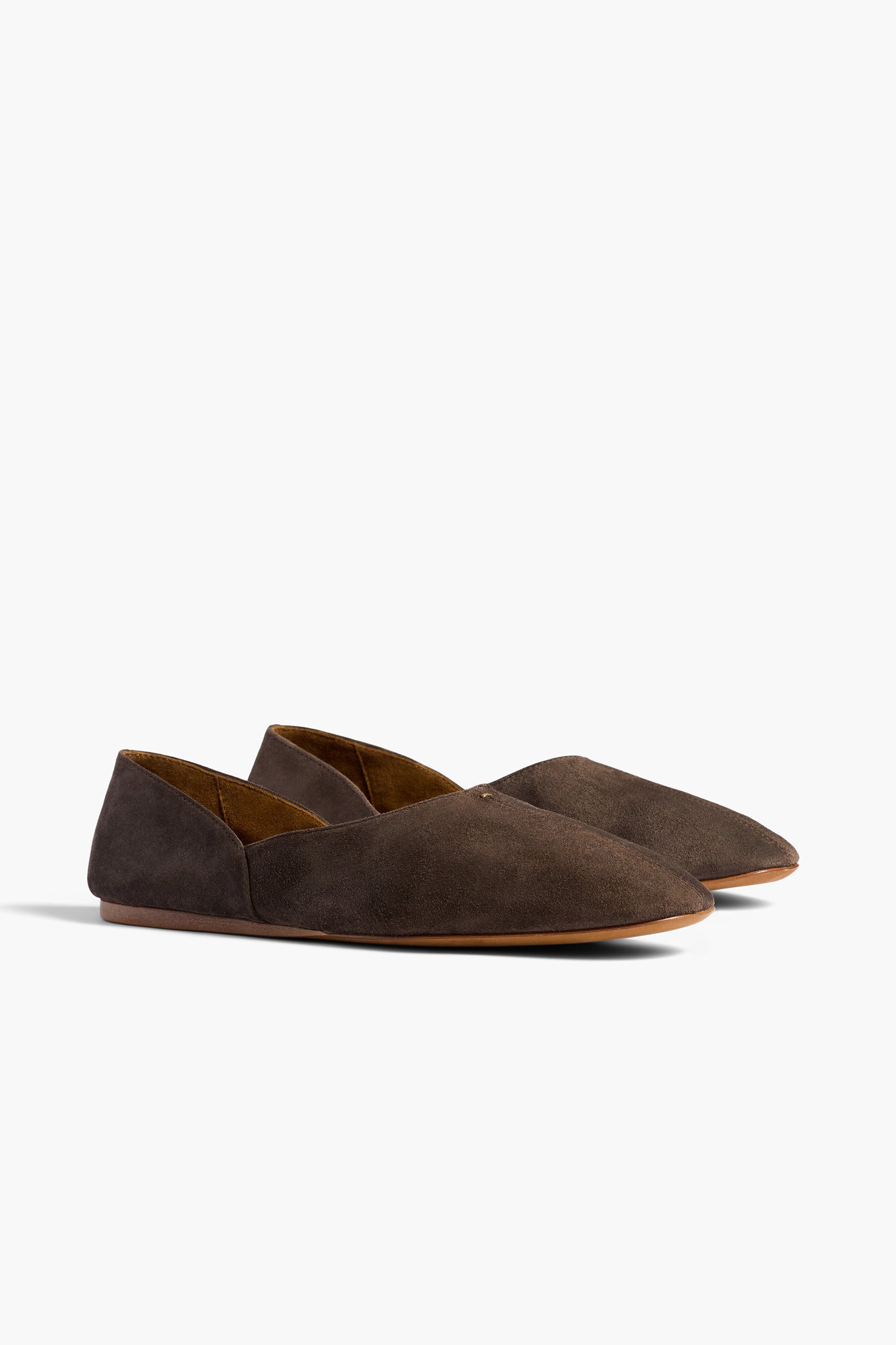 Mocasines Jane en ante color sable de Khaite - Anita Hass