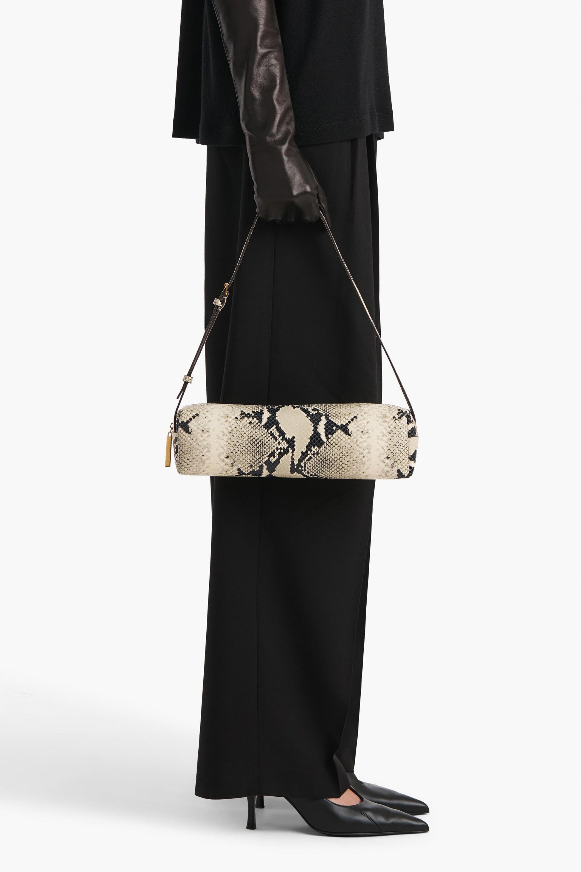 Tasche Kye in Natural Python Khaite