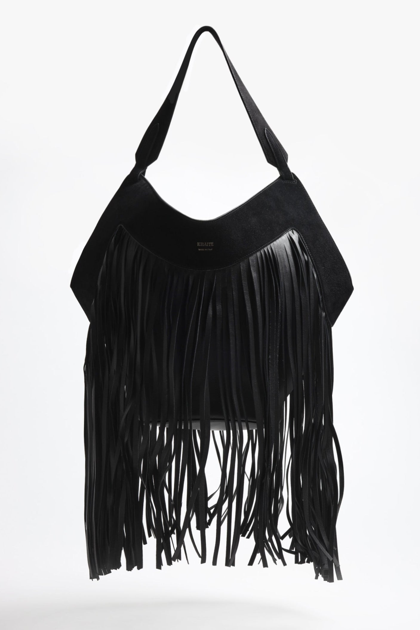 Lotus Fringes Small Bag in Black