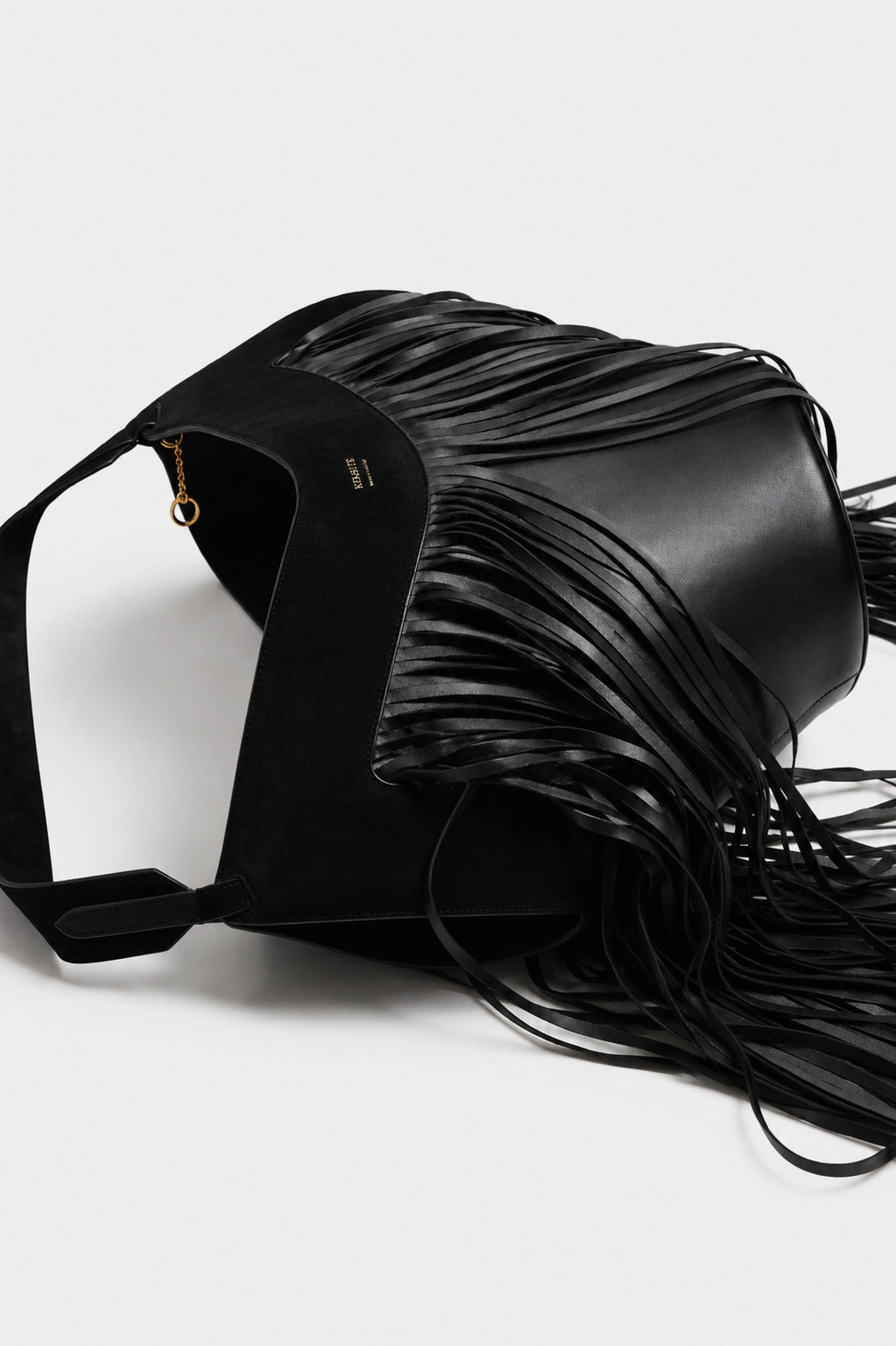 Lotus Fringes Small Bag in Black