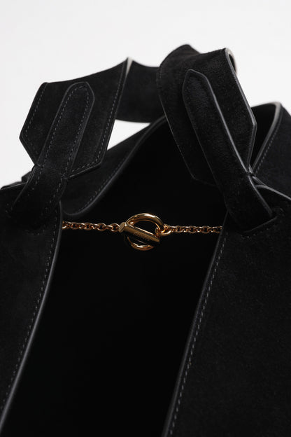 Lotus Fringes Small Bag in Black