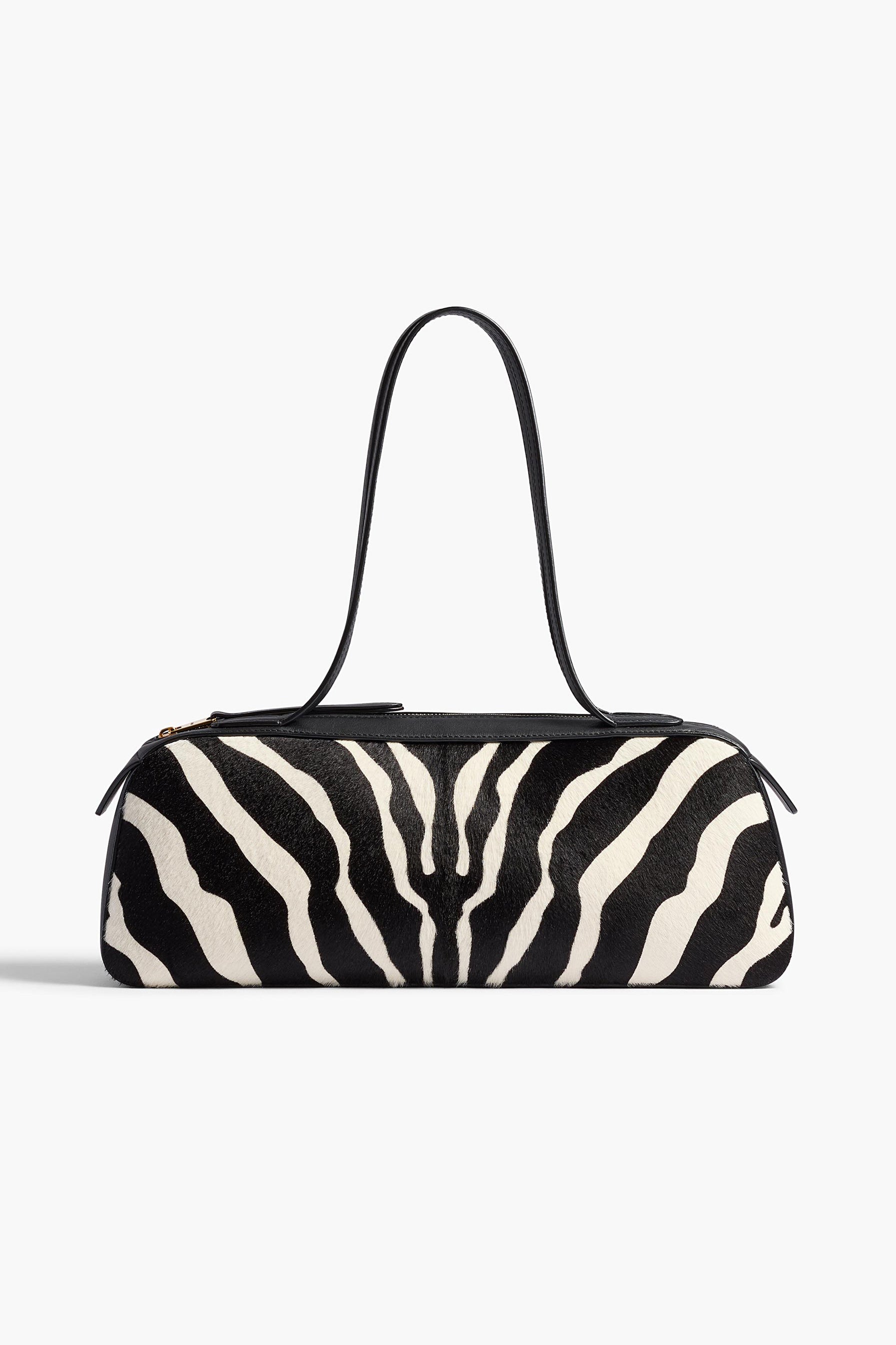 Simona Zebra Bag in Black/White by Khaite - Anita Hass