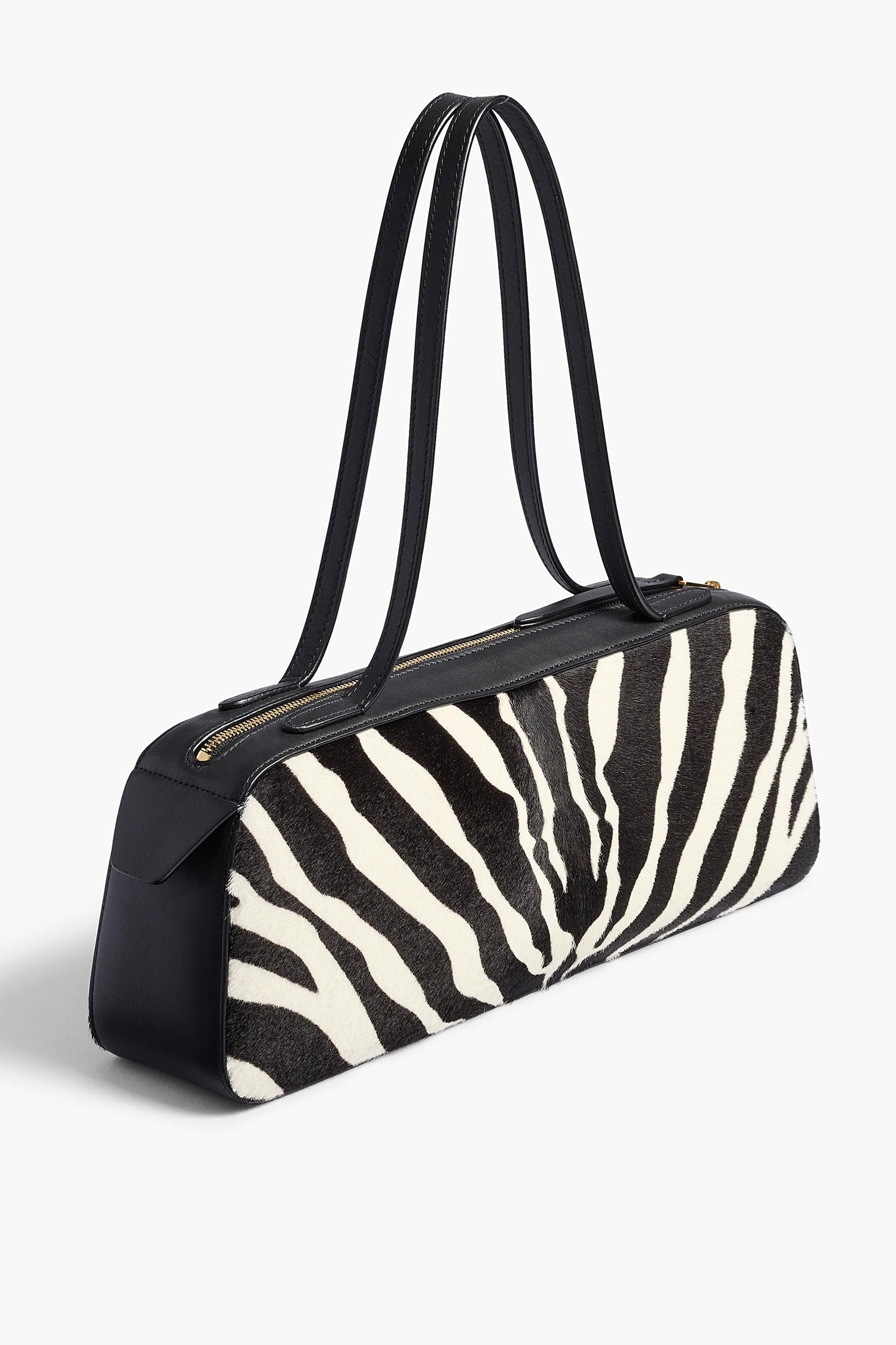 Simona Zebra Bag in Black/White by Khaite - Anita Hass