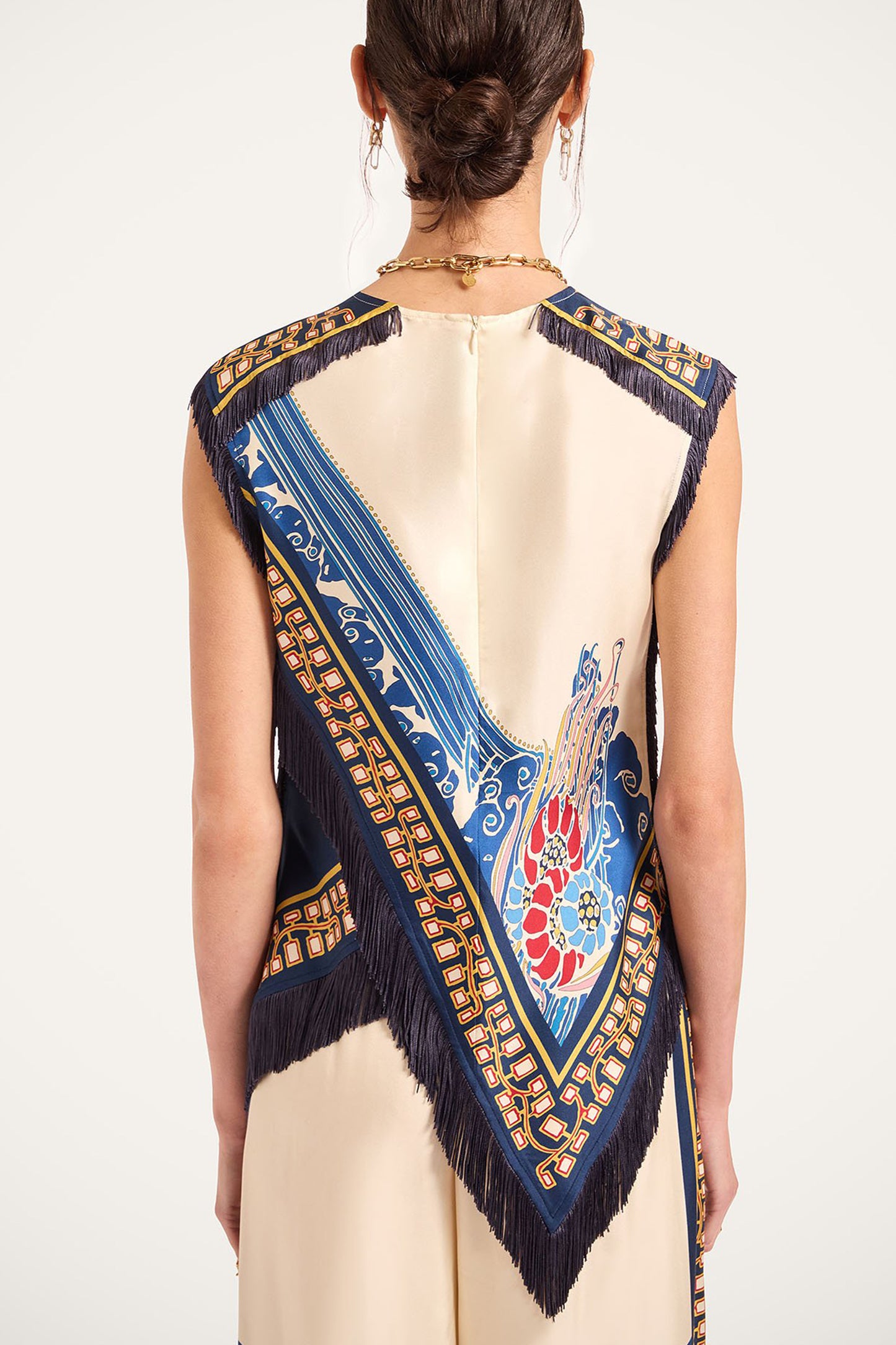 Top Scarf Lemuria Placée in Blue